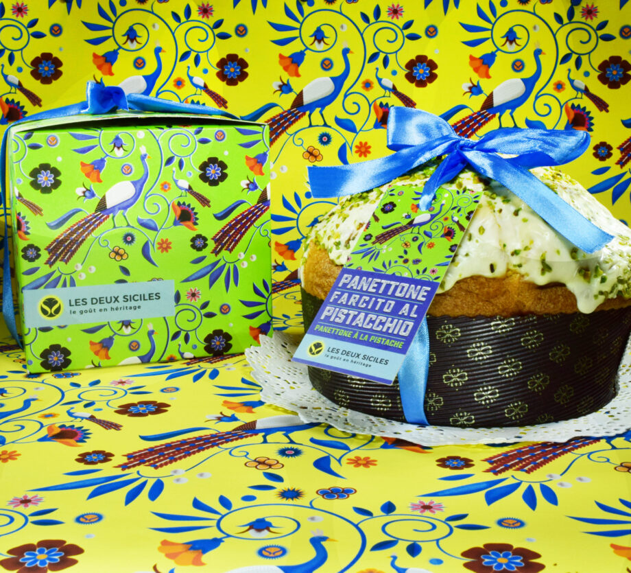 Panettone à la crème de pistache