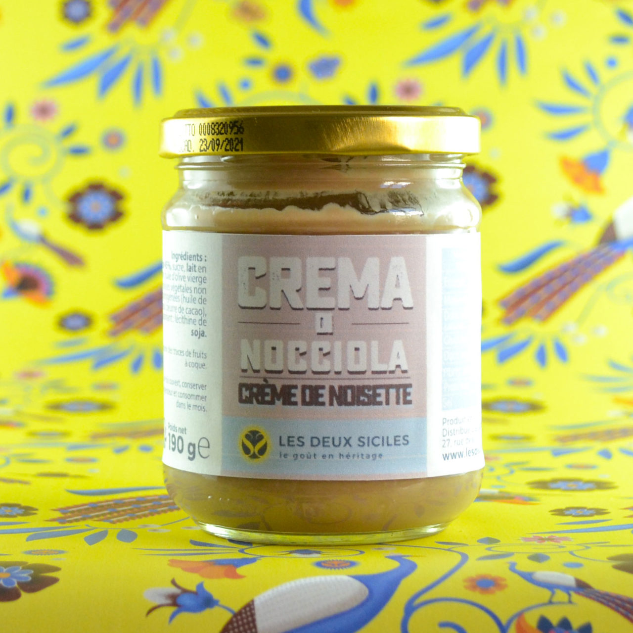 Crème de noisette Les Deux Siciles Le goût en héritage