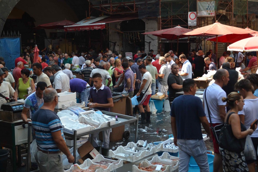 marché au poisson Catania, population