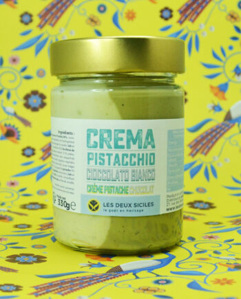 crème de pistache et chocolat blanc