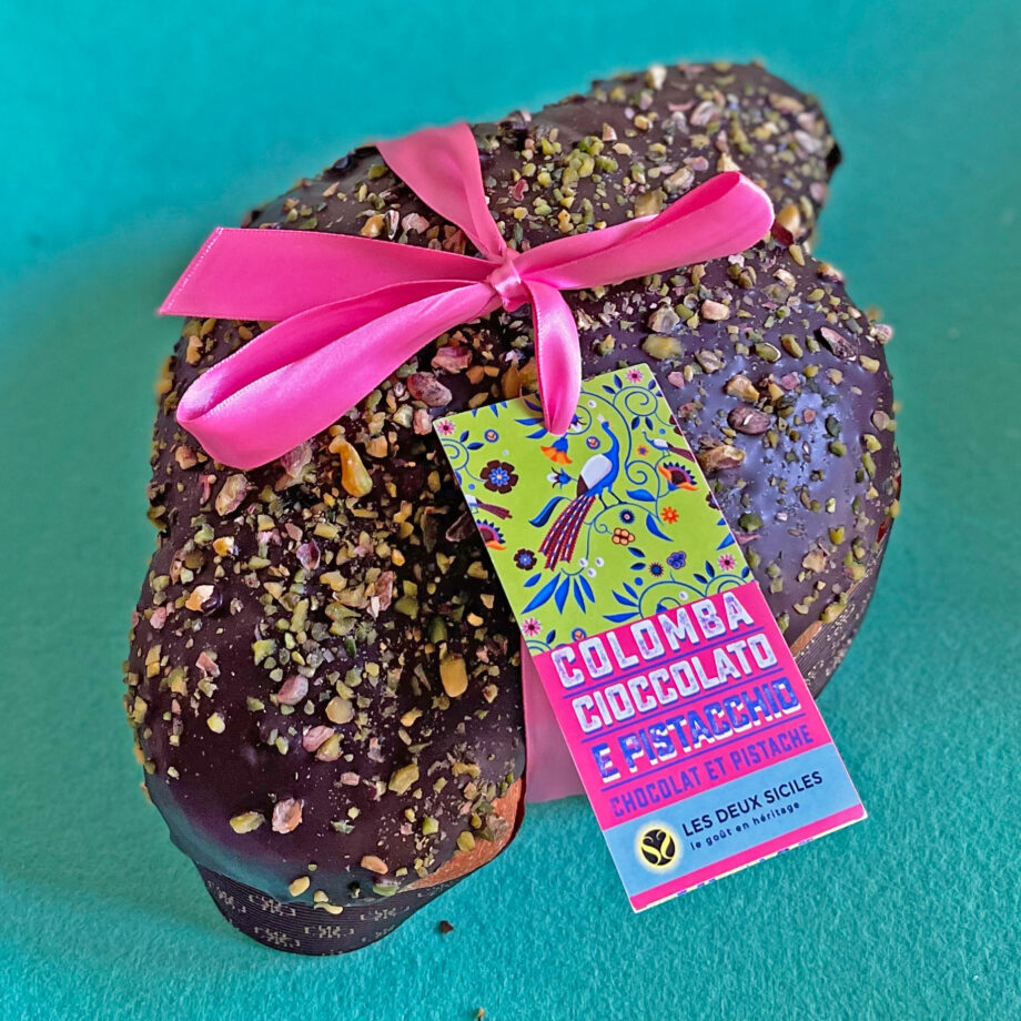 colomba pistacchio e cioccolato