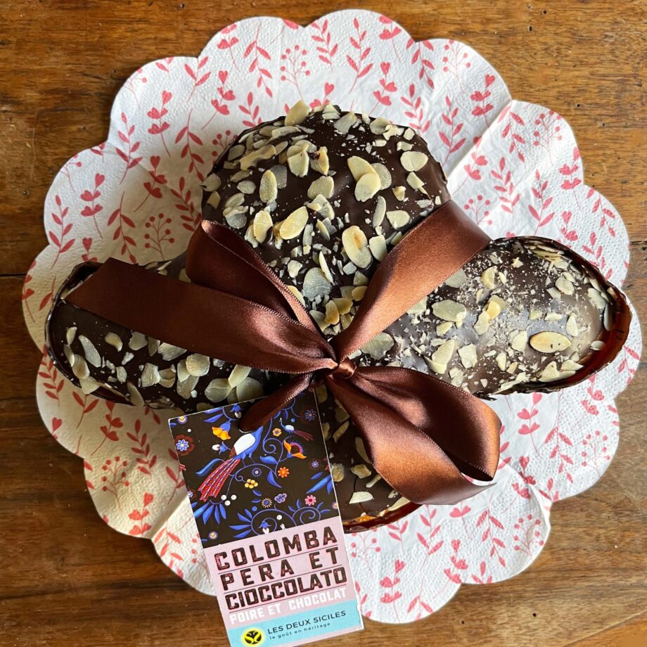 Colombe poires et chocolat