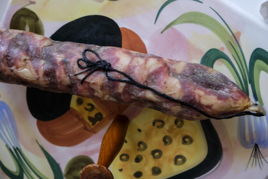 saucisson de porc noir