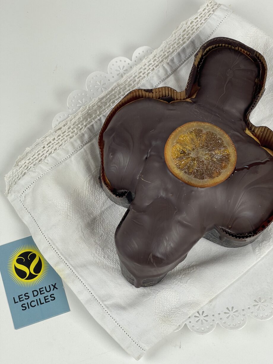 Colombe Orange nappée chocolat noir élégant 500 gr