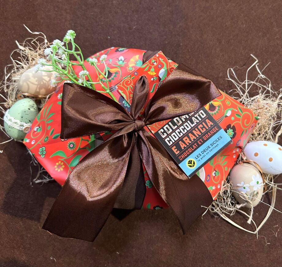 Colombe Orange nappée chocolat noir élégant 500 gr