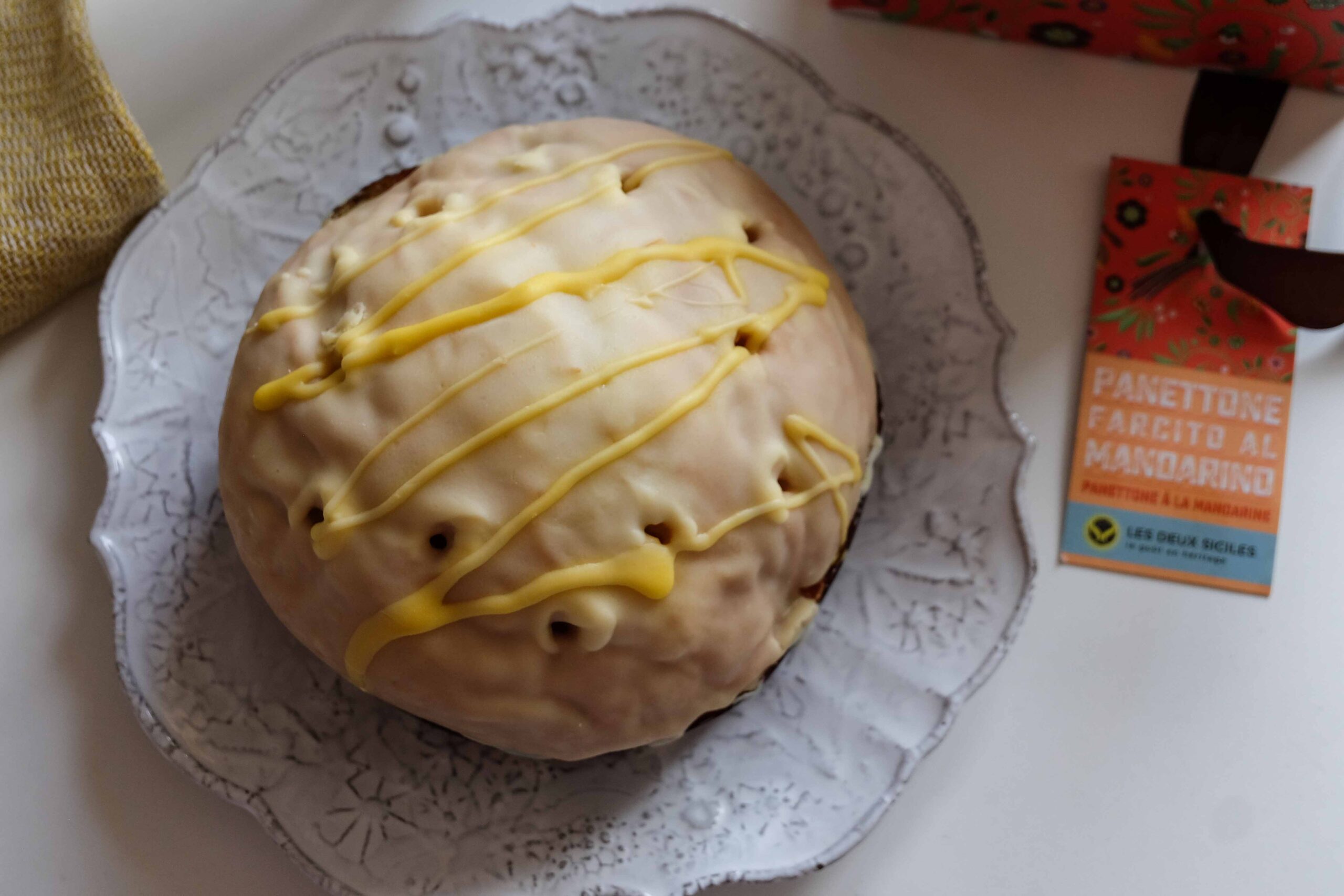 Panettone à la Crème de Mandarine 500 gr - Douceur Méditerranéenne