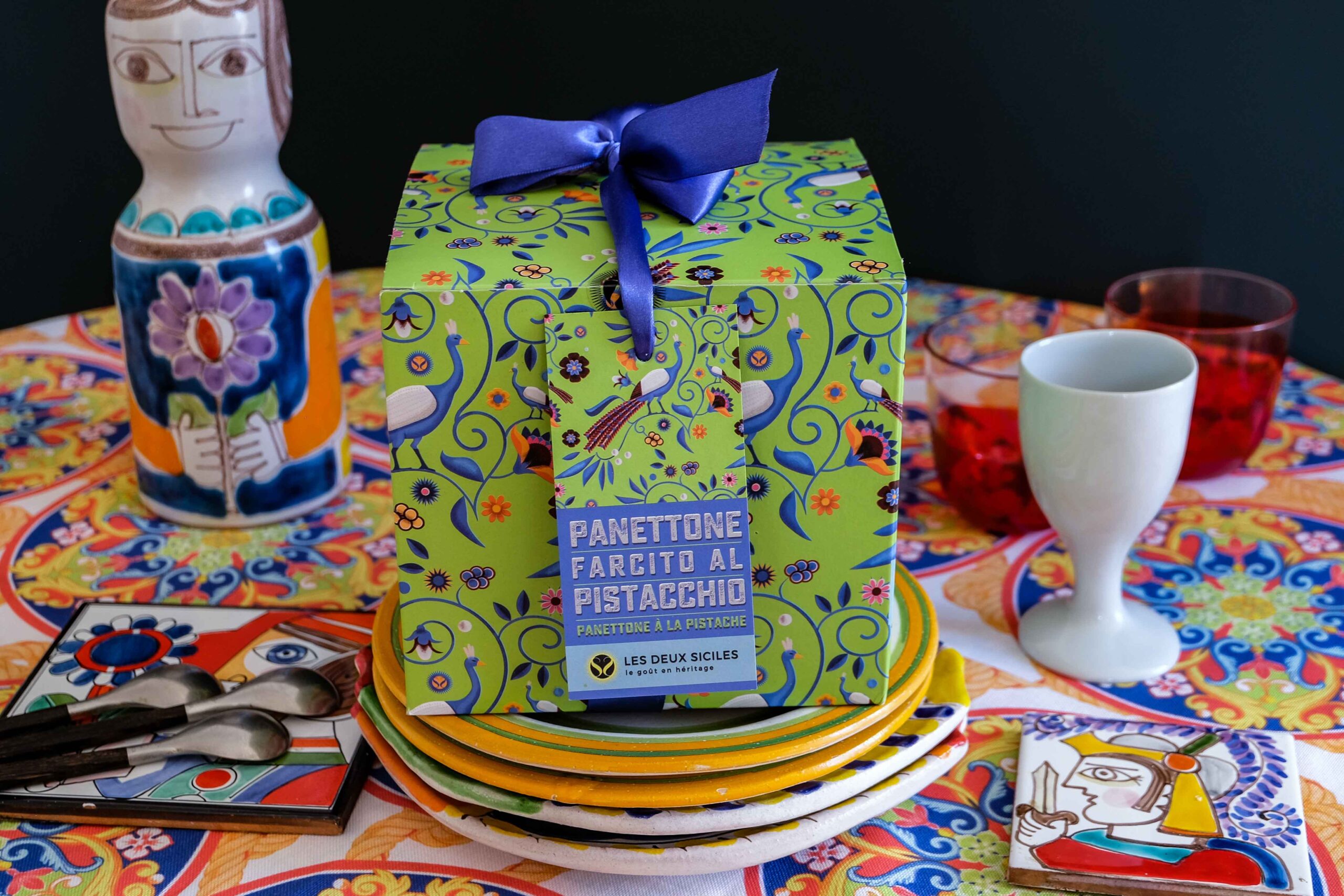 Panettone Artisanal à la Crème de Pistache et Chocolat Blanc