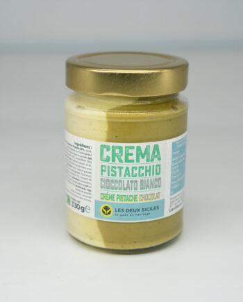 crème pistache et chocolat blanc