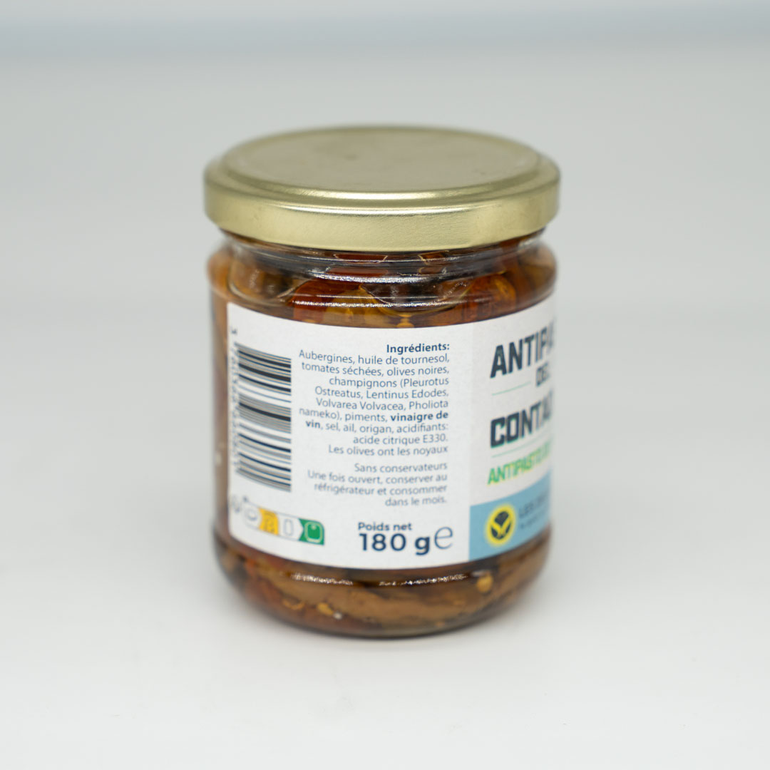 Antipasto du paysan, légumes en bocal