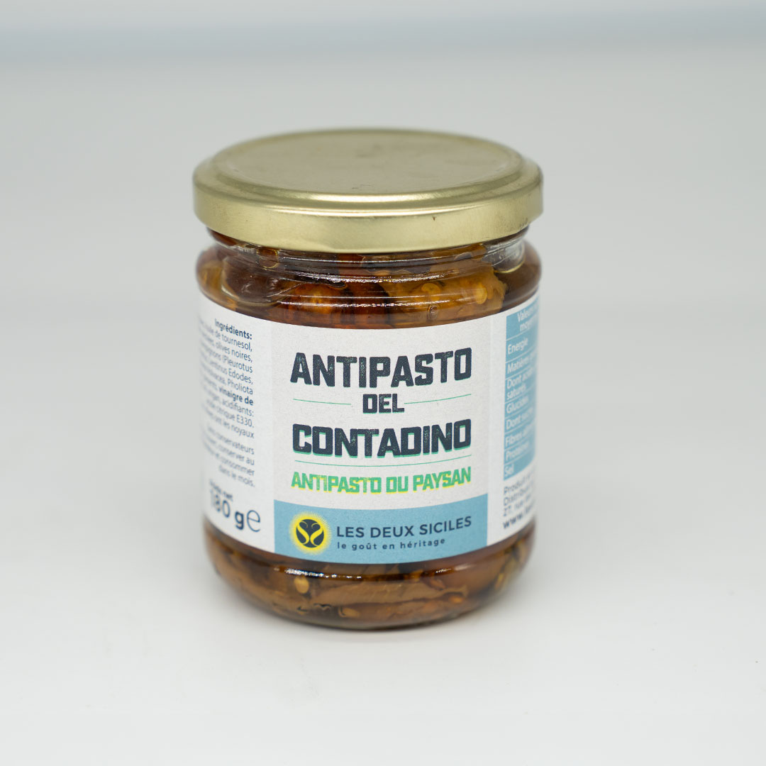 Antipasto du paysan, légumes en bocal